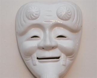 Japanese Ceramic Mask / Wall Hanging