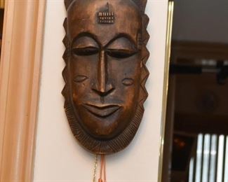 Wood Carved African Wall Hanging / Mask