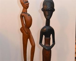 Wood Carved African Statues