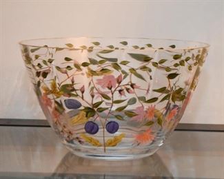 Hand Painted Glass Bowl