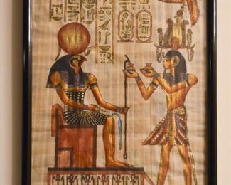 Framed Egyptian Artwork