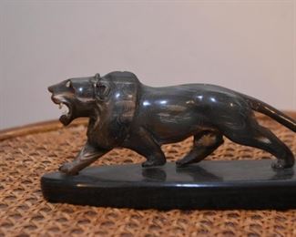 Ox Horn Carving / Lion Figurine