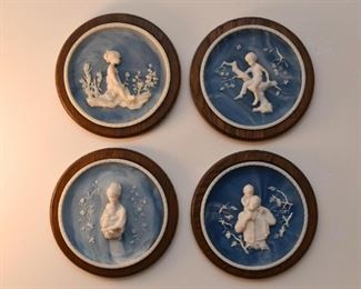 Art Glass High Relief Collector Plates