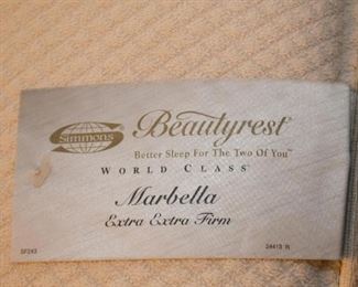 Queen Size Beautyrest Mattress & Box Spring, Throw Pillows