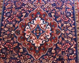 Persian Kashan Carpet / Rug (approx. 5'4" x 3'5")