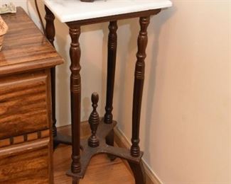 Plant Stand / Pedestal with Marble Top