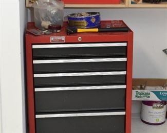 Red Metal Tool Chest, Tools & Hardware