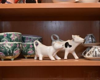 Bowls, Cow Creamers, Teacups