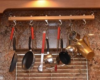 Pot Rack, Pots & Pans, Kitchen Utensils