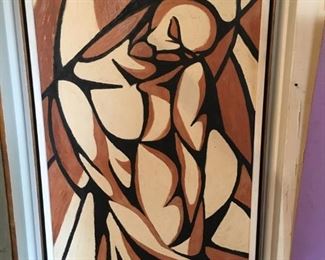 Oil on board 'Cristo'