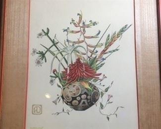 Dimitry Alexandroff 'The Mayan Vase' lithograph