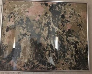 Oil and mixed media on panel 'Zhivago's Forest', 1964