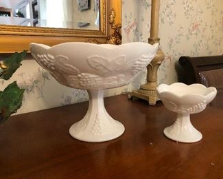 large mushrooms bleached by the sun