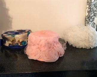 Sweet vintage pill box hats