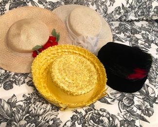 Aw, these vintage hats are cute