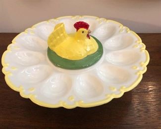 Chicken wondering where all her eggs went