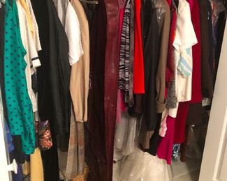 lots of vintage clothing