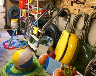 who isn't a sucker for inflatable things? Pool ladders not for sale.