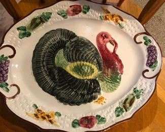 Inedible turkey on a platter
