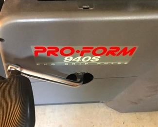 closeup of vintage exercise bike