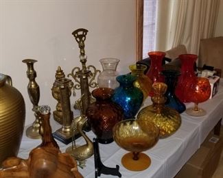 Brass candlesticks 