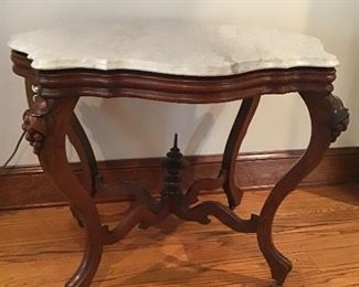 Antique marble top tables