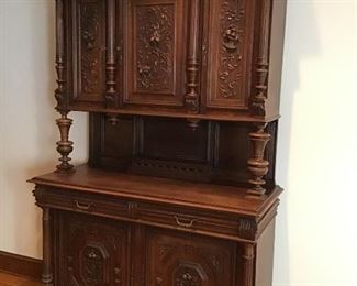 Exquisite antique carved cabinet.