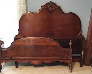 Vintage double bed.