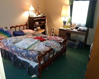 Queen Sized Bed, Vintage Quilts, and More