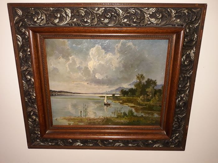 Fritz Halberg-Krauss (German, 1874-1951) Seaside Painting