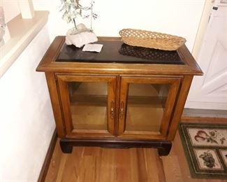 Chinese Style Glass Front Cabinet