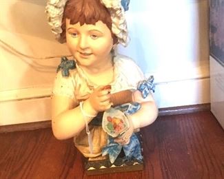 Large cast iron doorstop