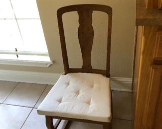 Nursing maple rocker
