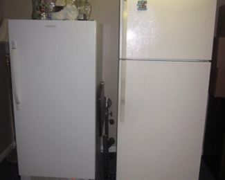 Frigidaire Refrigerator & GE Freezer