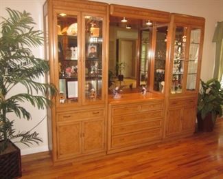 Thomasville Wall Unit Display Cabinets