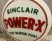 Sinclair GLOBE Milk Glass