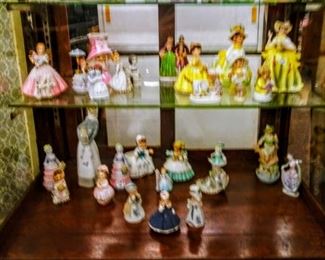 LADY FIGURINES.....SOME ARE PLANTERS