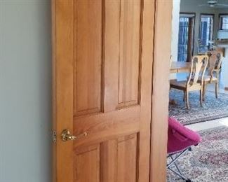 Solid wood interior doors throughout