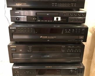 Electronics - including Martin Logan Speakers, Schonberg Speakers, Adcom, Niles, Marantz, Teac, Sony And Denon. Not all shown here.