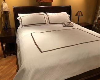 Bedroom Furnishings - Bed and Pair of Nightstands