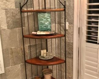Corner Shelving Unit with Bric-A-Brac