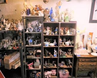 TONS of small collectible items and figurines.