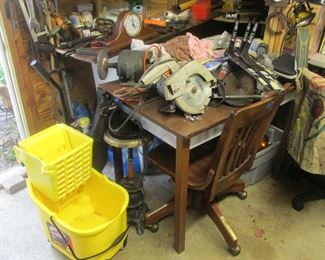MORE tools. The table and chair are also for sale!