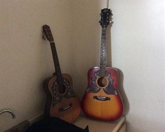 One big room of Guitars. Banjos 