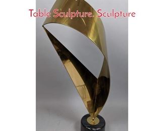 Lot 16 C Jere Style Brass Modernist Table Sculpture. Sculpture