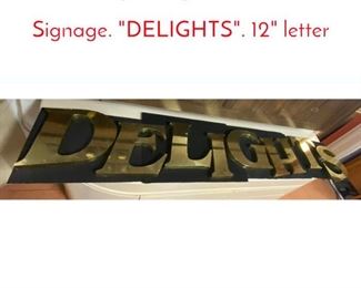 Lot 32 8pc Large Brass Letters Signage