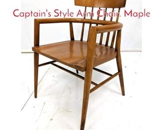 Lot 88 PAUL McCOBB Predictor Captains Style Arm Chair. Maple 