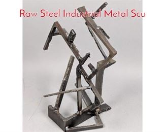 Lot 117 JOSEPH SELTZER Sculpture Raw Steel Industrial Metal Scu