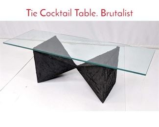 Lot 179 PAUL EVANS Attributed Bow Tie Cocktail Table. Brutalist