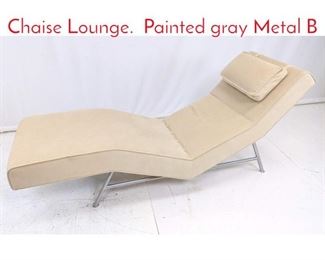 Lot 224 THAYER COGGIN Fred Chaise Lounge. Painted gray Metal B